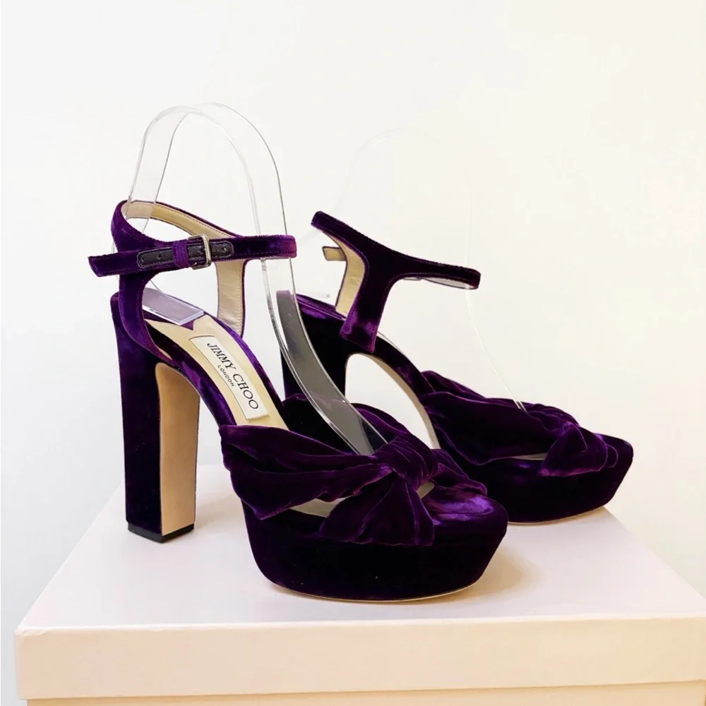 Jimmy Choo Heloise 120 Platform Heels - Picture 10 of 14